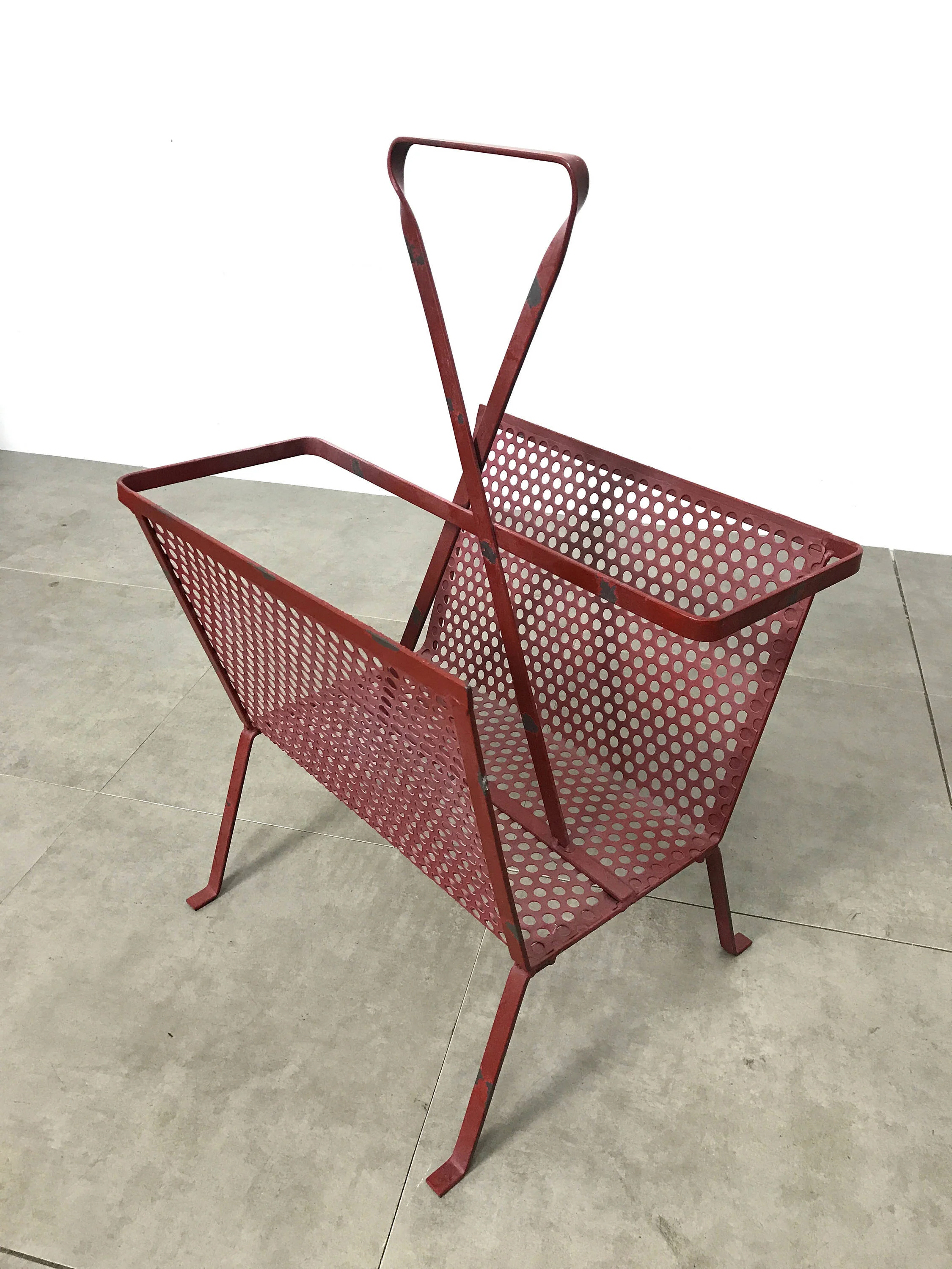 Vintage magazine holder attributed to Mathieu Mategot — The S